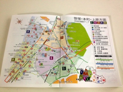 施設ガイド本町地図