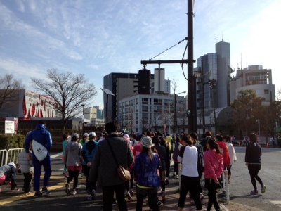 渋谷表参道ウィメンズラン移動中